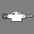 4mm Clip & Key Ring W/ Colorized Chevy Pickup Truck Key Tag